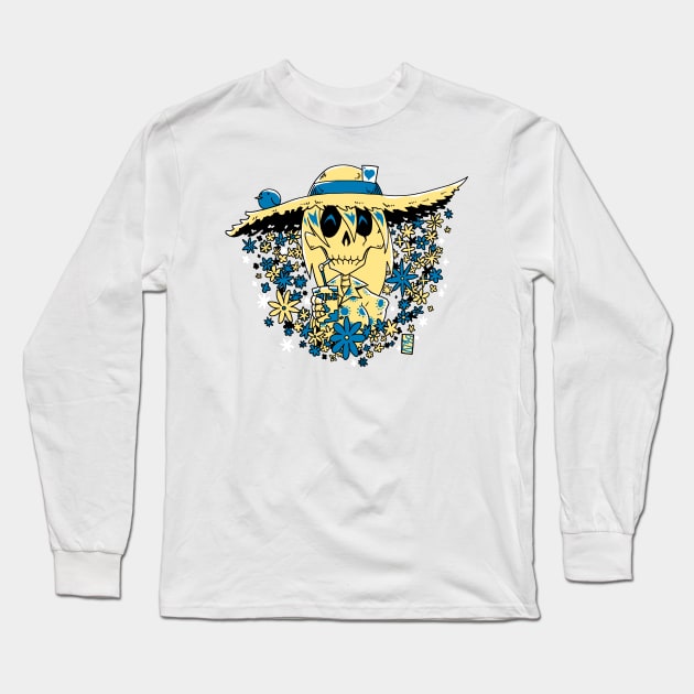 Summer Skeleton (Female) Long Sleeve T-Shirt by Setzeri